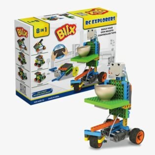 Blix RC Explorer Remote Control, 8-In-1 RC Explorers, Build Your Own Remote Controlled DIY Toys, For Ages 8+, Made In India, For 8+ Years, Multicolor