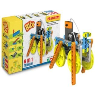 Blix Crawlers - 8 in 1, Science Kit, Educational DIY Building Set, Construction Toys, STEM Toys for 8 + Years Boys and Girls