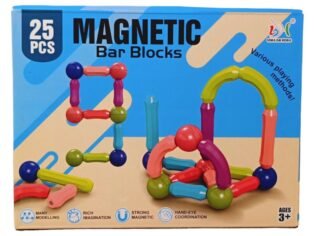The Punk Magnetic bar Blocks (25 pcs) (Sorting, Stacking & Plugging Toys)