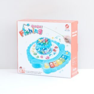 TRU TOYS Fish Catching Game Big Size with 26 Fishes, 2 Rotating Fish Pond, 4 Catching Pods Magnetic Hooks with Music and Light Best Engaging Educating Fun Gift for Kids Baby Toddler (Multicolor)