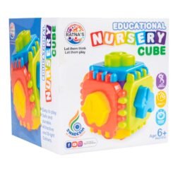 Educational Nursery Cube for Kids. 6 Animal Moulds with Interlocking Cube - Ratna's