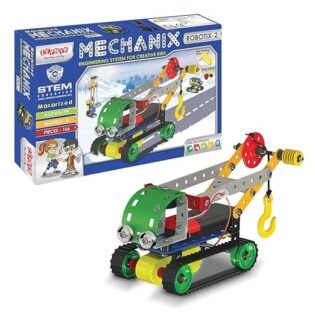 Zephyr Mechanix Robotix-2 STEM education Toy, Building and Construction Set for Boys and Girls Age 8+ Years, Motor and Gear Engineering System