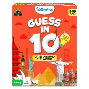 Skillmatics Guess in 10 Cities Around The World, Card Game - Educational Travel Toys for Boys, Girls, and Kids Who Love Board Games, Geography and History, Gifts for Ages 8, 9, 10 and Up
