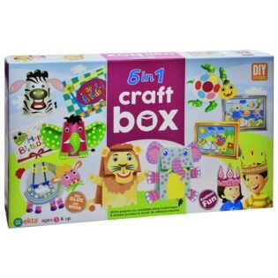 EKTA 6 in 1 Craft Box (DIY Art & Craft Activity Game for Kids) Colourful Projects for Kids- Multi Color