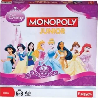 Disney Monopoly Junior Board Game by Funskool - Featuring Beloved Disney Characters