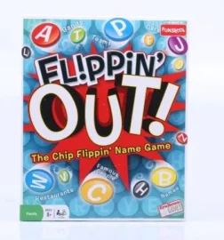 Flippin' Out Fast-Paced Category and Word Game with Letter Chips