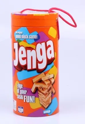Jenga Tube Pack – Portable Wooden Block Stacking Game