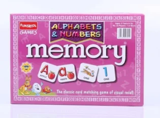 Memory Alphabets & Numbers Card Matching Game