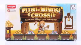 Plus Minus Cross Board Game for Kids - Learn Math Skills Through Play