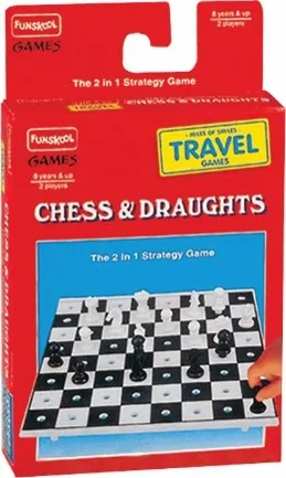 Travel Chess and Draught board game by Funskool