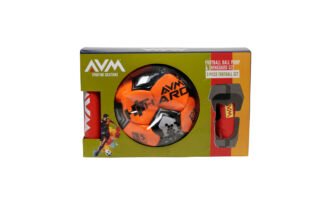 ProKick 3-in-1 Football Gear Set including ball pump, shin guards, and carry case