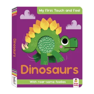 Refurbished My First Touch and Feel Dinosaur – Sensory Dinosaur Board Book for Toddlers