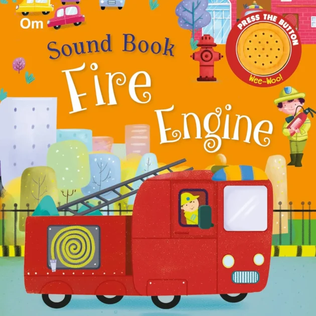 Refurbished Sound Book Fire Engine – Interactive Board Book with Siren Button