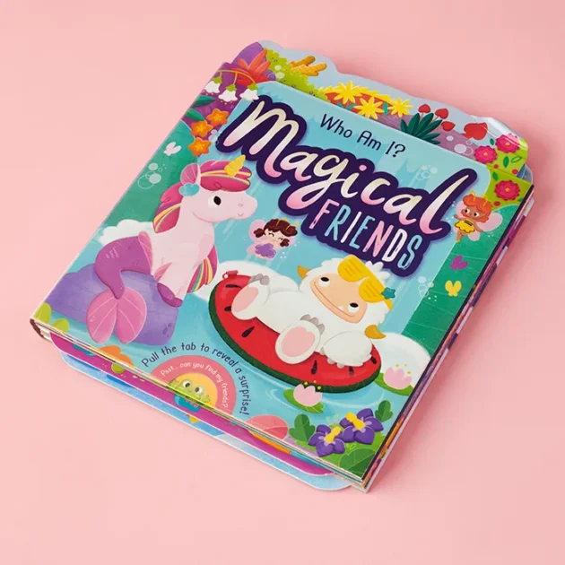 Refurbished Who Am I? Magical Friends – Interactive Pull-Tab Storybook with Fairies and Dragons