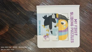Refurbished My First Sliding Puzzles: Zoo Animals – Interactive Zoo Puzzle Book for Toddlers