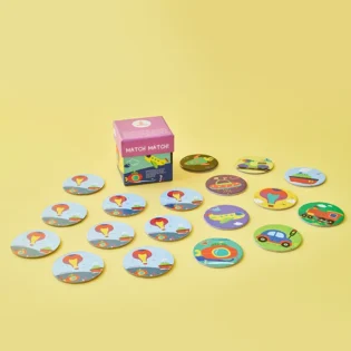 Refurbished Adventure Travel Memory Card Game for Kids – Transport Theme