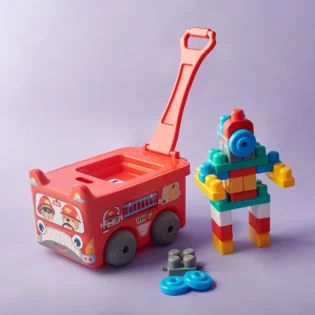 Refurbished Building Block in Trolley (Fire) – Fun and Educational