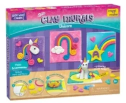 Unicorn-themed 3D Clay Murals Kit for Kids by NeXushubs