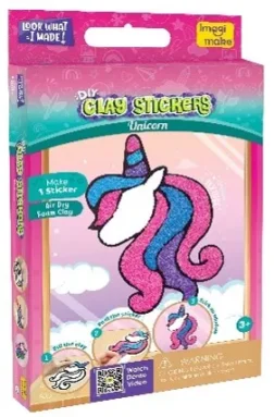 Clay Stickers - Unicorn DIY Window Art Kit for Kids