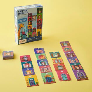 Refurbished Critter Heights – Memory and Tower Building Game for Kids