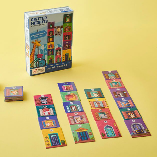 Refurbished Critter Heights – Memory and Tower Building Game for Kids