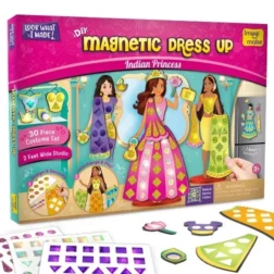 DIY Magnetic Dress Up - Indian Princess kit with 700+ stickers and magnetic mix-and-match pieces