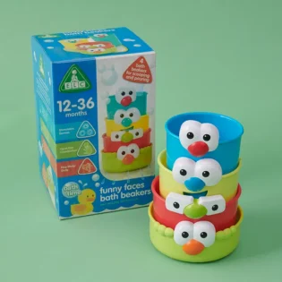 Refurbished FUNNY FACES BATH BEAKERS – Colorful and Educational Water Play Beakers