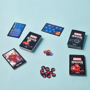 Refurbished MARVEL MAYHEM Card Game with Superhero Characters