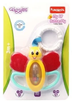 MY LIL BUTTERFLY TEETHER RATTLE – Colorful Butterfly Teething Rattle for Infants