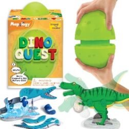 Mapology Dino Quest – DIY Puzzle Toy with Tyrannosaurus Rex, Mosasaurus, and Ankylosaurus