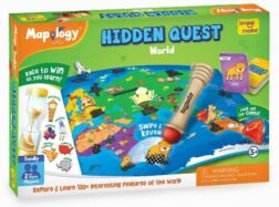 Mapology Hidden Quest World – Discover Monuments, Vehicles & Cultures on a Fun Interactive World Map Puzzle