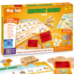 Mapology History Quest – India Educational Board Game with 8 Historical Eras and 80+ Fun Facts