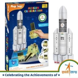 Mapology Mission Chandrayaan – 3D Model Toy with GSLV MKIII Rocket, Vikram Lander & Pragyan Rover