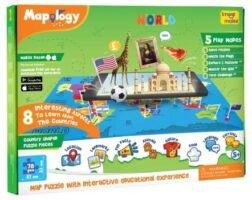 Mapology World AR - Augmented Reality Interactive Map Puzzle for Kids