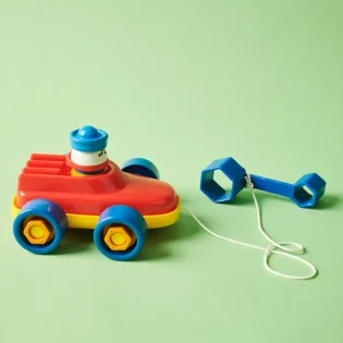Refurbished NE SS OP TAKE APART RACER – Colorful Toy with Free-Moving Wheels