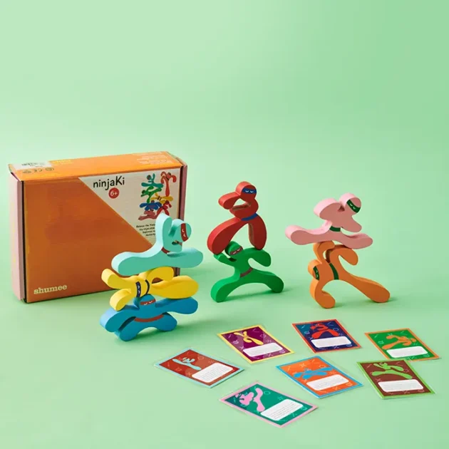 Refurbished NinjaKi Balancing Game – Wooden Ninjas for Skill & Fun