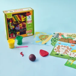 Refurbished Pepplay Dough Art Kit Nature Theme – DIY Reusable Clay Set for Kids