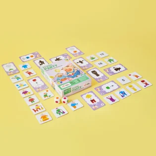 Refurbished Pajama Party Game for Kids – Dice Rolling Visual Matching Game