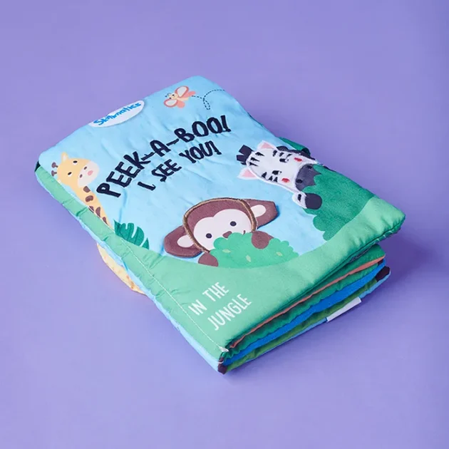 Refurbished Peek-A-Boo I See You Jungle Interactive Cloth Book for Babies