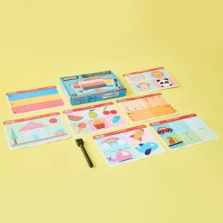 Refurbished Pen Control Write & Wipe Activity Kit for Kids - Fun & Reusable Dry-Wipe Learning Sheets