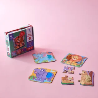 Refurbished Wild Animals Touch & Feel Puzzle for Toddlers – PepPlay