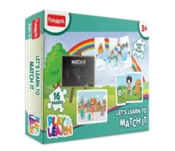 Play & Learn Learn Matching Puzzle – 3-Piece Matching Floor Puzzle for Kids