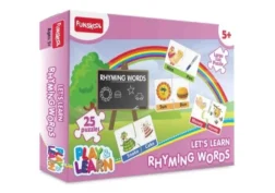Play & Learn Rhyming Words Puzzle – Match Rhyming Word Pairs Floor Puzzle for Kids