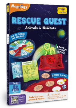 Rescue Quest – Animals & Habitats Board Game for Kids to Rescue 40 Animal Species and Restore Earth’s Habitats