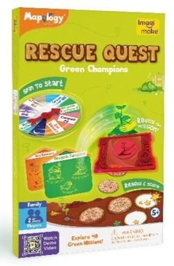 Rescue Quest – Green Champions Board Game Where Kids Complete Eco Missions to Save the Camp