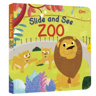 Refurbished Slide and See Zoo Board Book for Toddlers