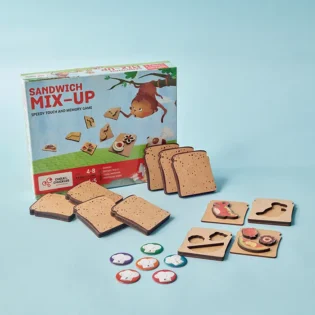 Refurbished Sandwich Mix Up Game - Shape Matching Educational Toy for Kids
