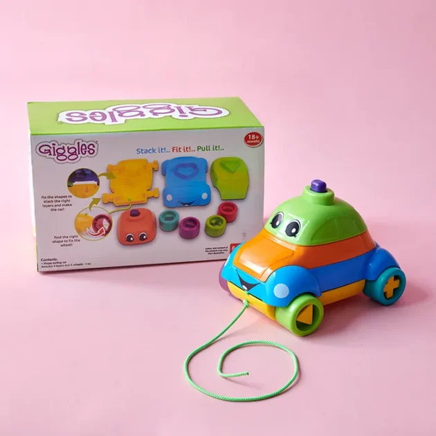 Refurbished Stack a Car – Fun Shape Recognition Toy
