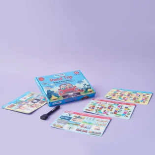 Refurbished Write & Wipe Activity Kit for Kids – Travel-Friendly Fun with Dry Erase Sheets