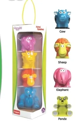 ANIMAL SQUEAKERS 4S – Lion, Monkey, Rabbit & Duckling Baby Toys